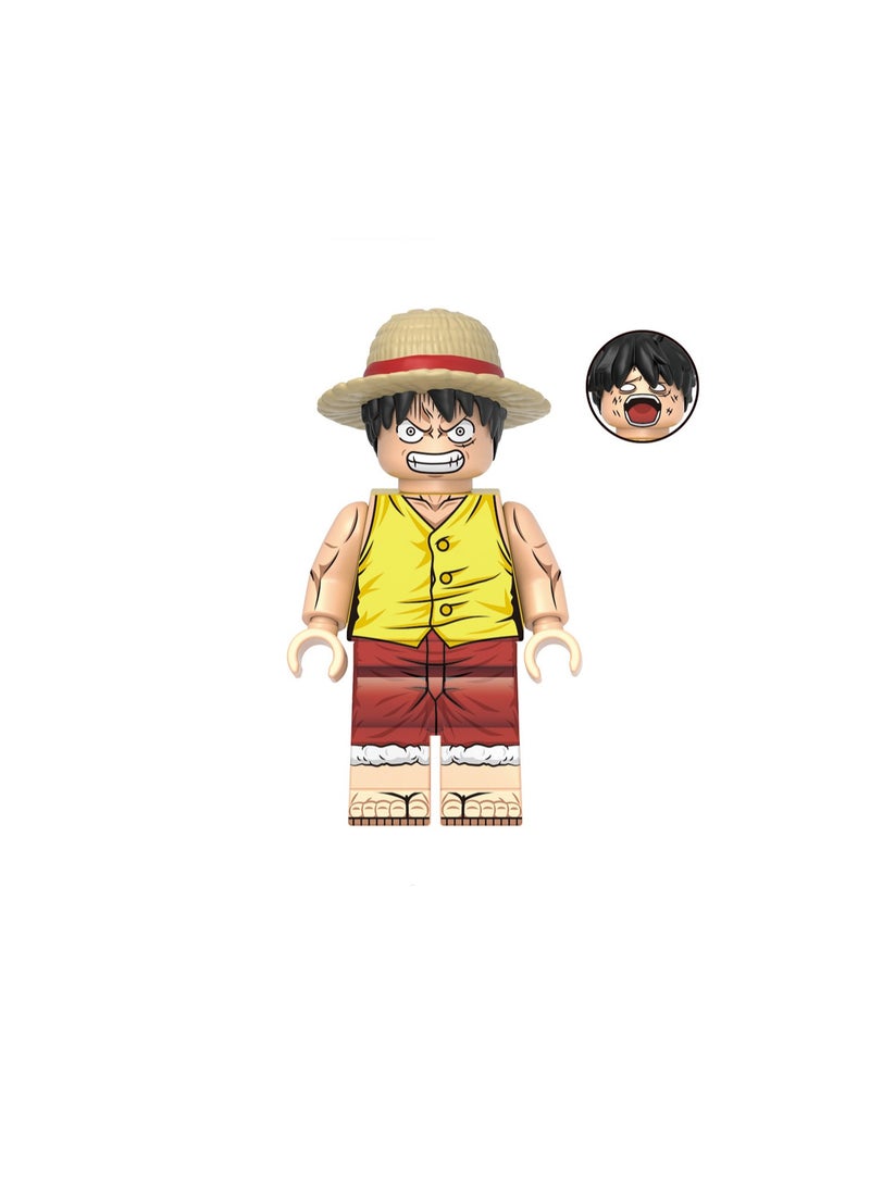 One Piece Anime Style Minifigure Model Assembly Building Block toys eight sets