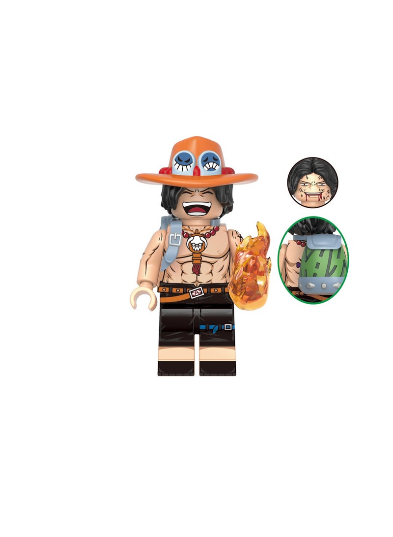 One Piece Anime Style Minifigure Model Assembly Building Block toys eight sets