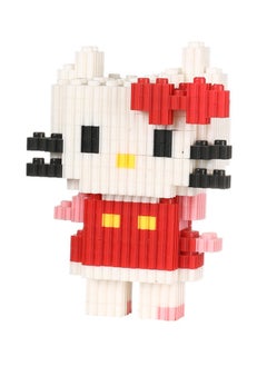 434-Piece Cartoon Hello Kitty Building Bricks Set, 3D Puzzles Mini Cartoon Figures Building Toys Bricks Set, DIY Block Building, Assembling Building Block Suitable for Boys and Girls Aged 6 and Up