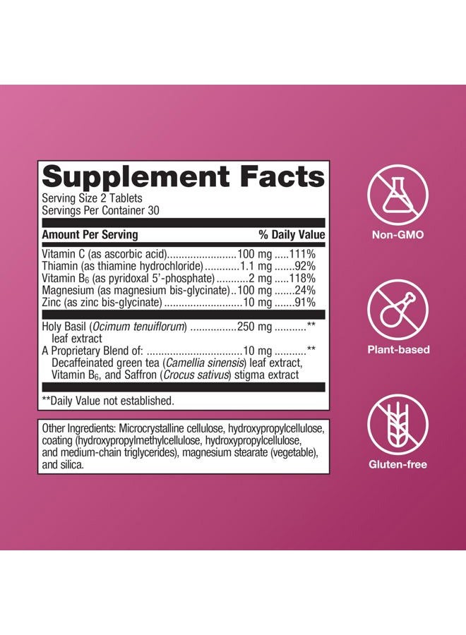 Metagenics HerWellness Recharge Overnight - Women's Sleep Support with Chelated Magnesium, Holy Basil, Zinc & Vitamin C - Supports Relaxation, Stress & Sleep - Non-GMO & Gluten-Free - 60 Tablets - Image 2