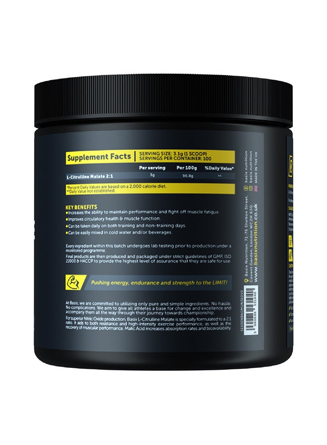 Basix Lcitrulline Malate Unflav 310G - Image 3