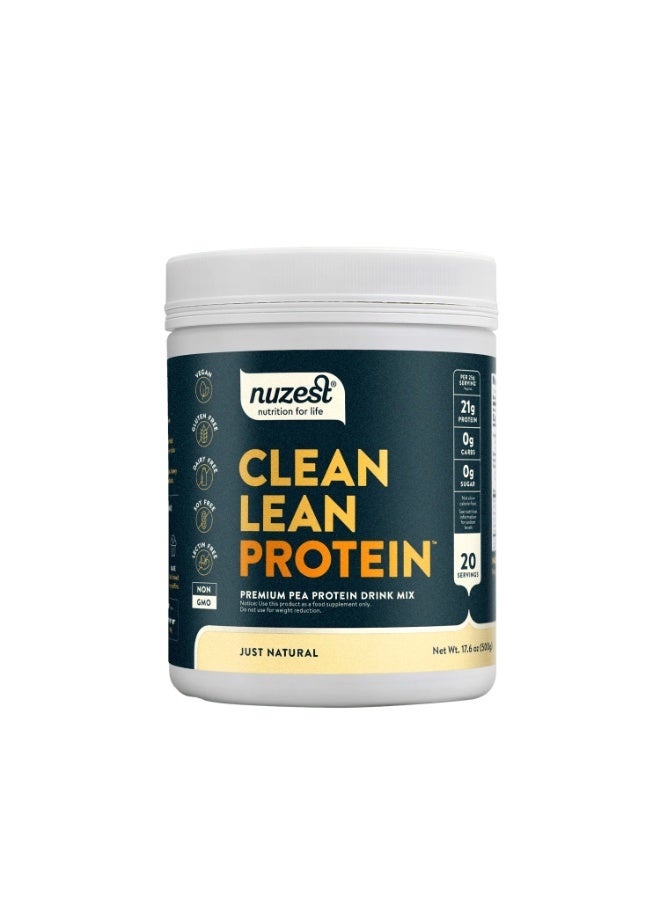 Nuzest Clean Lean Protein, Just Natural, 500gram, 20 Servings - Image 1