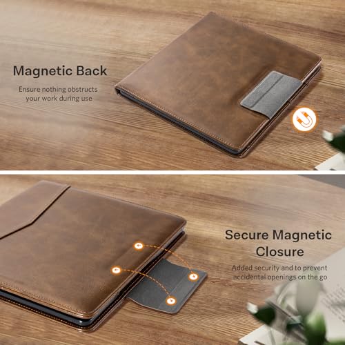 CoBak Premium PU Leather Case for Kindle Scribe 10.2", TouchPad D10, Boox Note Air 3, Folio Cover with Pen Holder, Auto Sleep/Wake, Card Slots & File Folders for Business, Not for Remarkable - Image 4