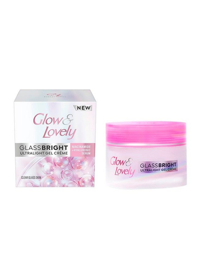 Glow & Lovely Glow and Lovely GlassBright Ultralight Gel Creme with Niacinamide, Hyaluronic serum|95% Clearer Glass Skin|Reduces Dark spots & Pigmentation|2X Radiance| Inspired by Korean beauty science | 23g - Image 1