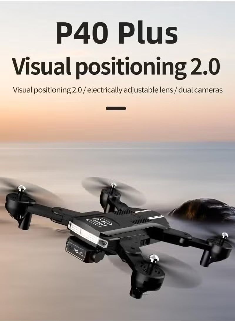 PIHOT P40 Drone with Dual Camera – Remote Camera Mode Adjustment, Visual Positioning System, 4K HD Aerial Photography, Foldable & Portable Design, Includes Travel Suitcase, Ideal for Vlogging, Aerial Shots, and Outdoor Exploration  - Image 5