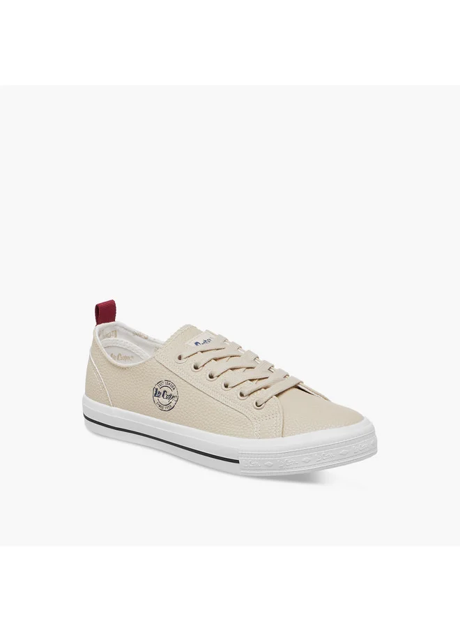 Lee Cooper Women's Logo Detail Sneakers with Lace-Up Closure
