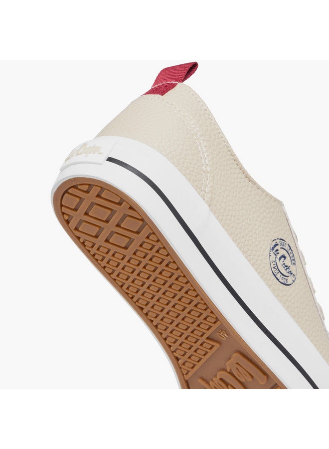 Lee Cooper Women's Logo Detail Sneakers with Lace-Up Closure - Image 5