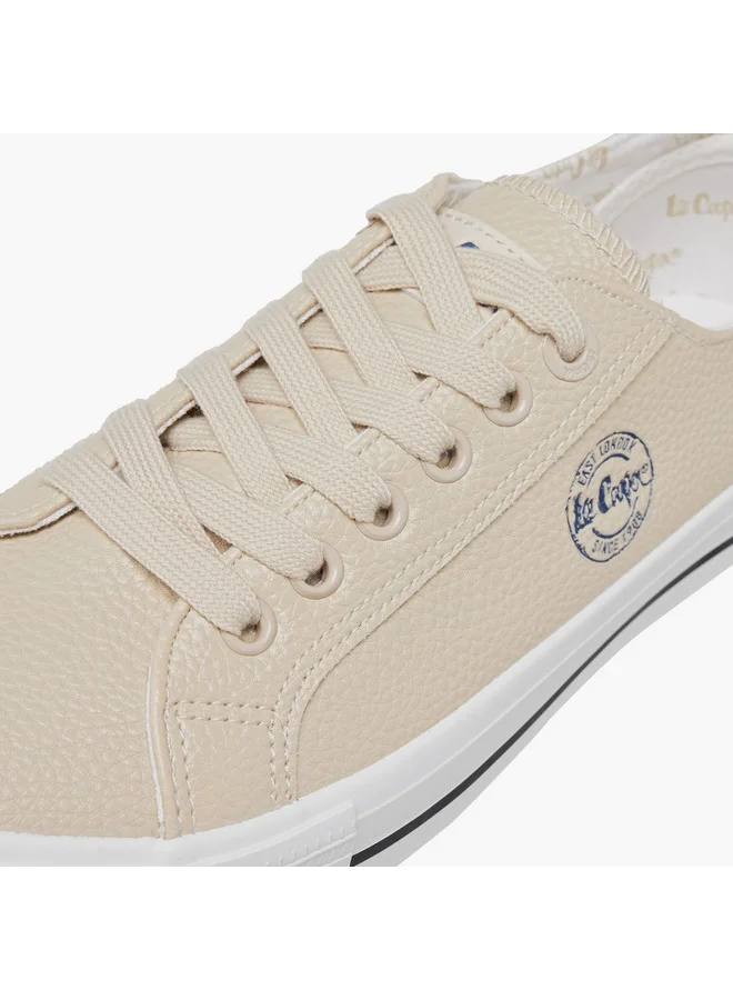 Lee Cooper Women's Logo Detail Sneakers with Lace-Up Closure