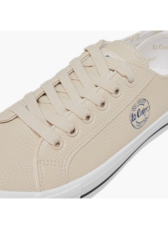 Lee Cooper Women's Logo Detail Sneakers with Lace-Up Closure - Image 4