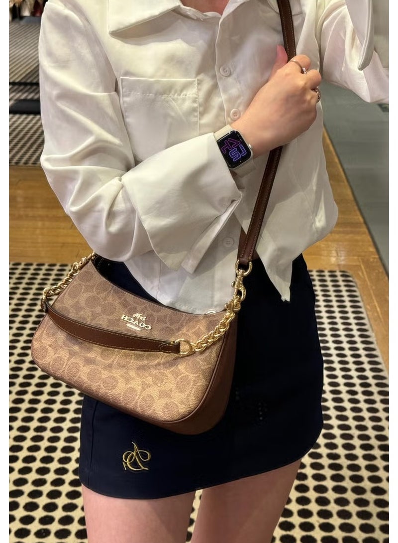 كوتش اوت ليت حقيبة الكتف تيري في قماش توقيع - Image 3