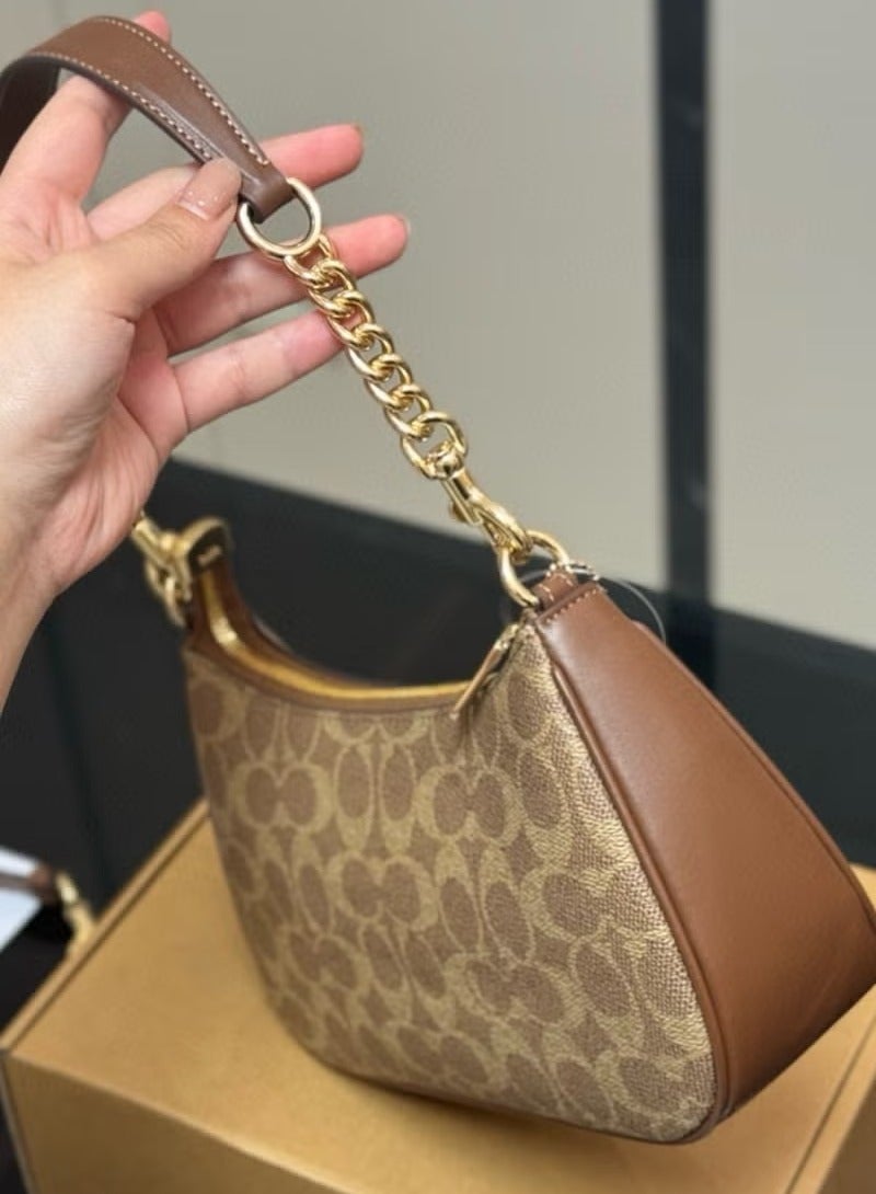 كوتش اوت ليت حقيبة الكتف تيري في قماش توقيع - Image 4