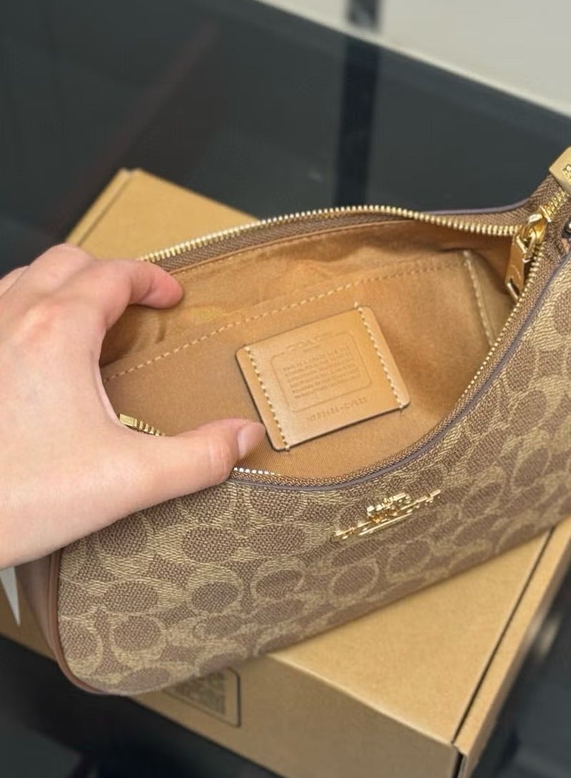 كوتش اوت ليت حقيبة الكتف تيري في قماش توقيع - Image 5