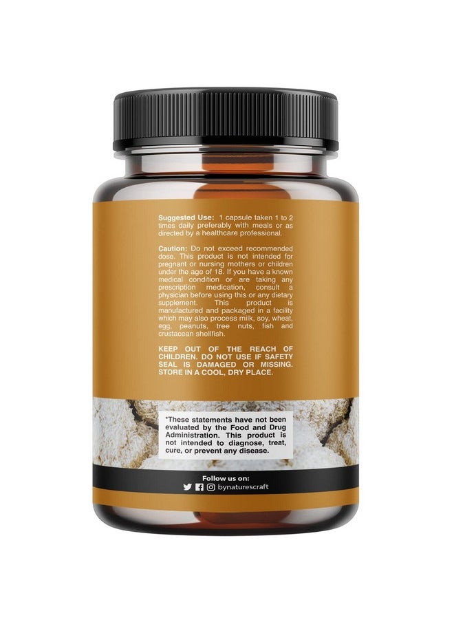 Natures Craft - Nootropic Lions Mane Mushroom Capsules Lion’S Mane Mushroom Complex Immune System Booster And Brain Supplement Mushroom Extract Focus Pills Brain Booster And Mood Support With Reishi (120 Count) - Image 1