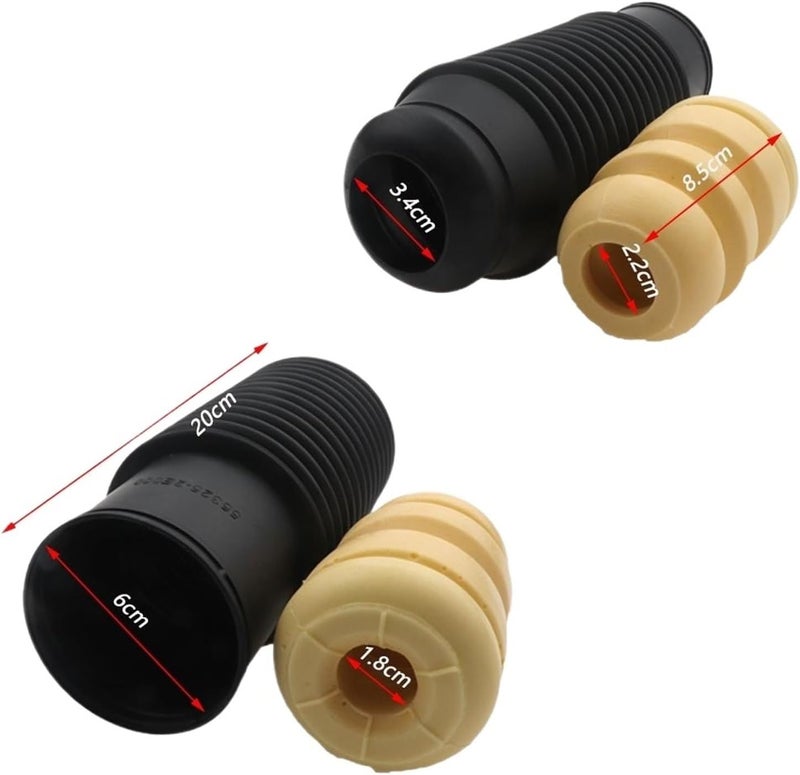 DEMULAX Rear Dust Cover Air Shock Absorber Bellow Buffer Boot Set - Image 2