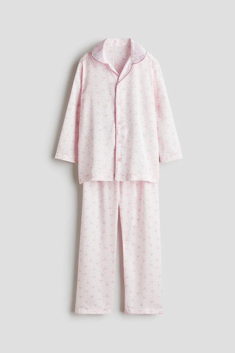 اتش اند ام بيجاما ساتان مطبوعة