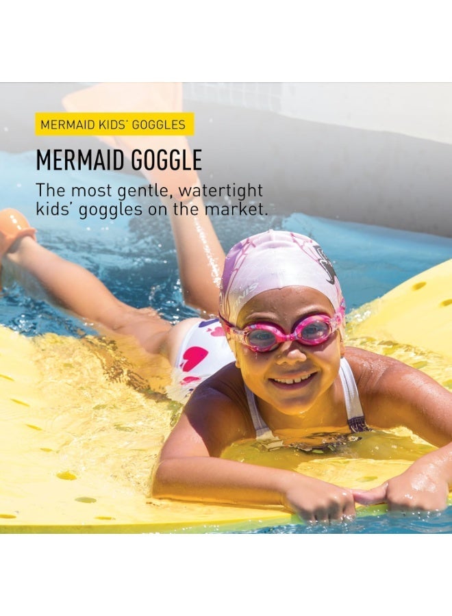 FINIS Mermaid Swim Goggles for Kids - Ages 4-10 - UV Protection - Anti-Fog Lenses - Soft Silicone Fit - Fintastic - Image 2