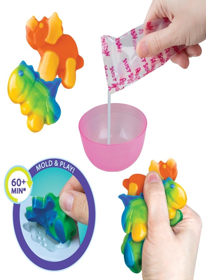 The Orb Factory ORB Tabalicious DIY Dinosaur TABA Squishy Kit - Craft Kits for Kids - Make Your Own TABA Dinosaur Squishy Toys - Includes Silicone Mold, Mix, Colors and More for Crafting Dino Squishies - All in 1 Kit - Image 3