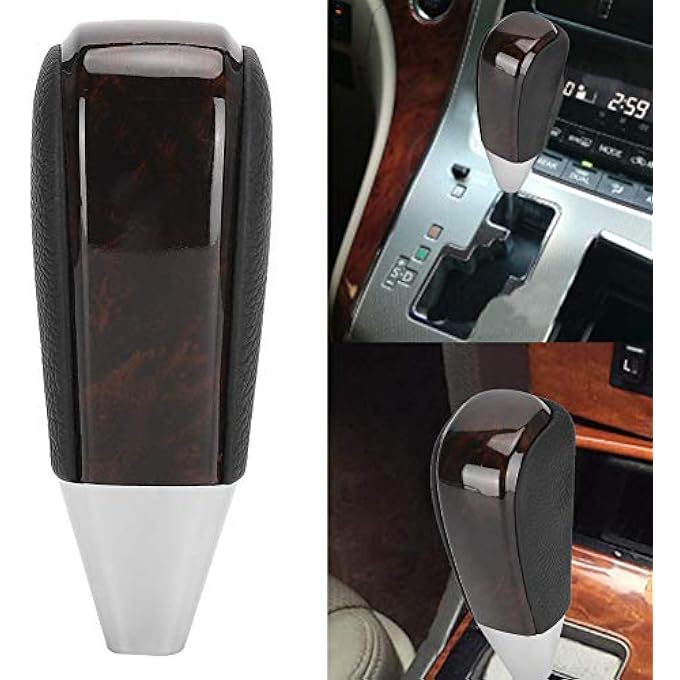 ريحني مقبض ناقل الحركة Qiilu مقبض ناقل الحركة للسيارة الأوتوماتيكية مقبض ناقل الحركة وذراع تبديل اليد مناسب لتويوتا لاند كروزر 4 رانر سيكويا 20082017 الأسود - Image 3