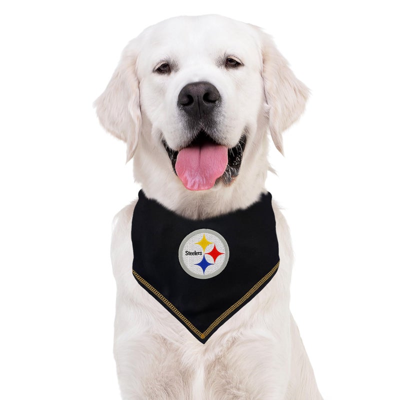 Pets First NFL Pittsburgh Steelers TIE Bandana, Large/X-Large. Dog Bandana Scarf Bib for Pet Cat Dog. The Ultimate Game-Day, Party Bandana - Image 5