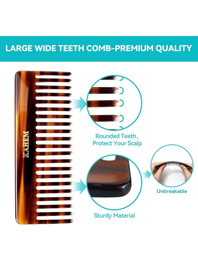 KAHEM Ahem Large Wide Tooth Comb For Women Men And Kids Handmade Wide Tooth Comb For Curly Hair.Long And Short Hair Detangler Comb For Wet And Dry. Professional Hair Cutting Combs6.29 Inch - Image 3