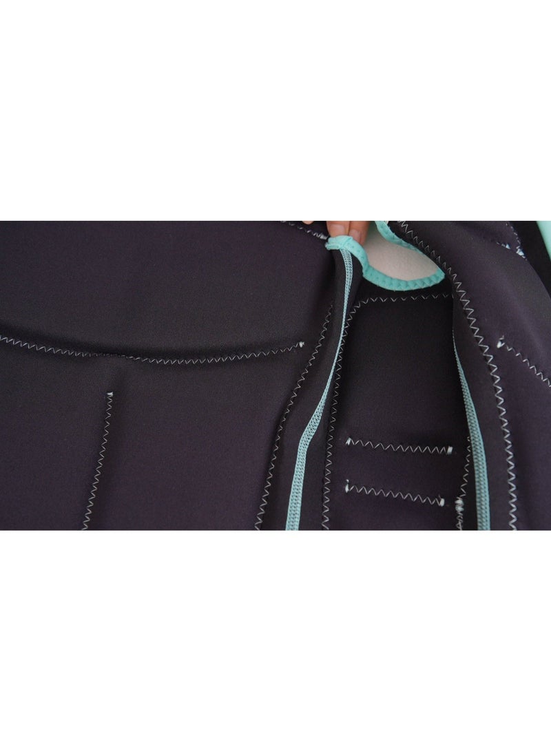 سترة نجاة نسائية من النيوبرين، خفيفة الوزن، مثالية لركوب القوارب، وصيد الأسماك، والتجديف، والتجديف، والتجديف، والتجديف، باللون الأزرق. - Image 4