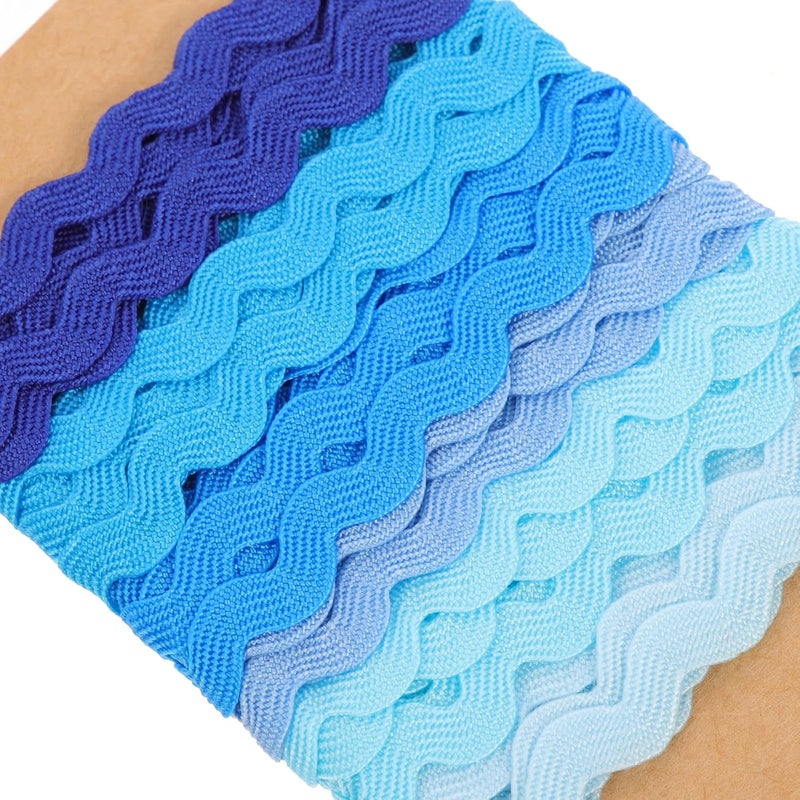 TIDTALEO 2pcs 5mm Wavy Fringe Trim Ribbon Multi-Purpose Sewing Ribbons for Wrapping, Dress Embellishment, and Home Decor - Image 3