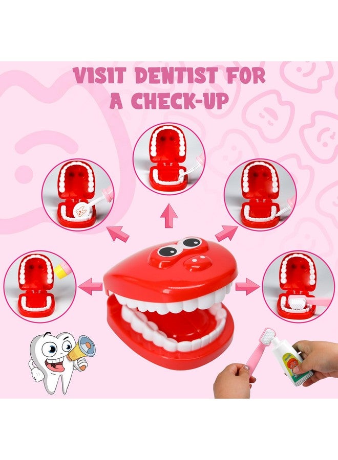 Loyo Medical Kit For Kids 38 Pieces Doctor Pretend Play Equipment Dentist Kit For Kids Doctor Play Set With Gift Case (Pink) - Image 2