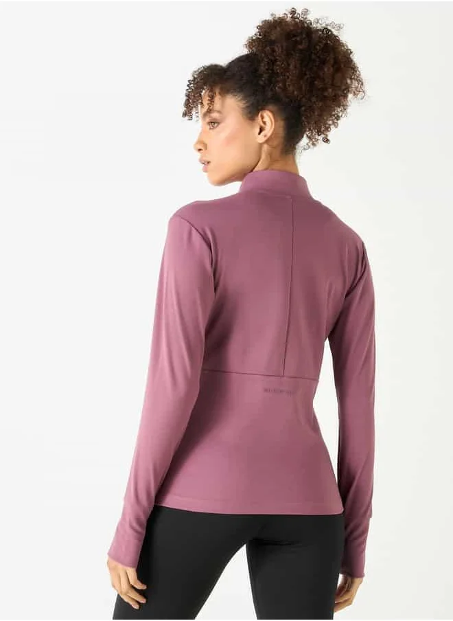 ADOT High Neck Zip Through Jacket with Pockets