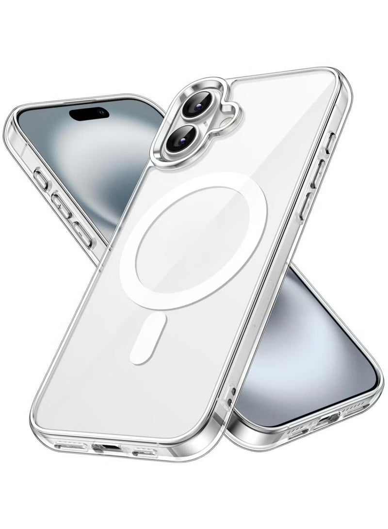 ELTRAZONE Magnetic Crystal Clear Case for iPhone 16 – Ultra-Slim, Shockproof, and Scratch-Resistant Protective Case with Strong Magnetic Grip – Transparent iPhone 16 Cover - Image 2