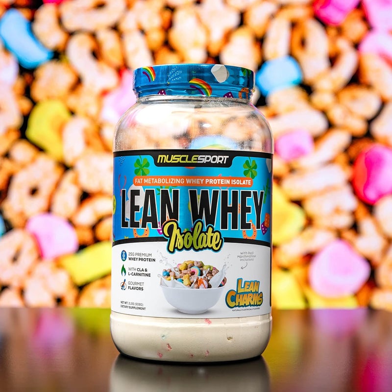 Musclesport Lean Whey Revolution Protein Powder  Whey Protein Isolate  Low Calorie Low Carb Low Fat Incredible Flavors  25g Protein per Scoop 2lb Lean Charms - Image 2