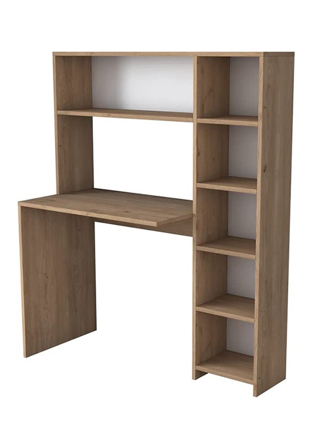 Home Canvas Home Canvas  Computer Desk with Bookshelf and Shelves Walnut  - Image 5