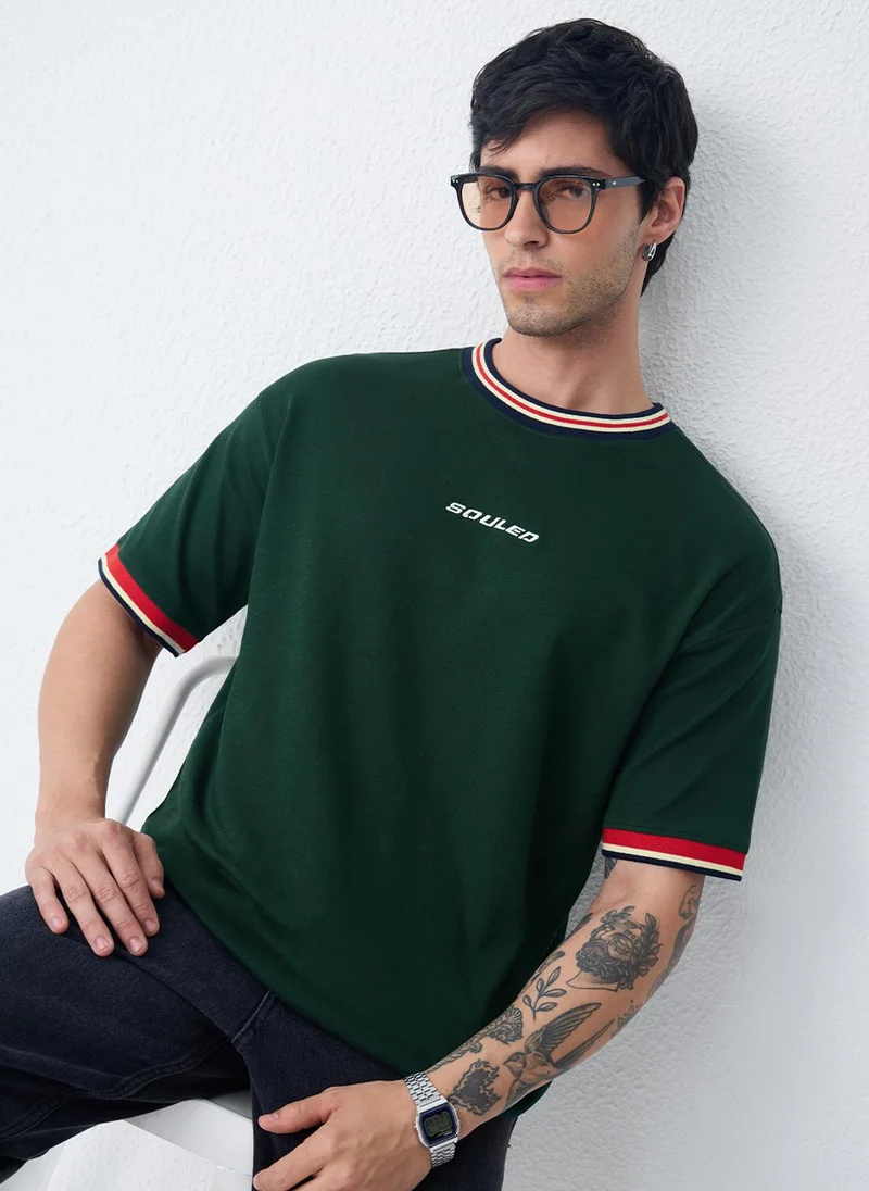 The Souled Store  Oversized T-Shirt: Pistachio for Men | Best Price UAE