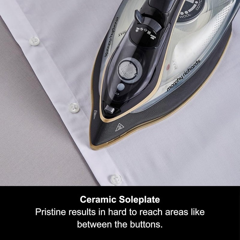 Morphy Richards Gold Crystal Clear Steam Iron - 35g Steam Output - 120g Steam Boost - 300302 - Image 3