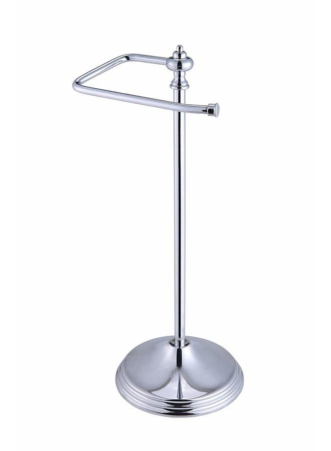 SunnyPoint Heavy Weight Classic Decorative Metal Fingertip Towel Holder Stand for Bathroom, Kitchen, Vanity and Countertops; Hanging Bar is 14.2" Height (Chrome, 15.6" x 5.6" x 5.6") - Image 4