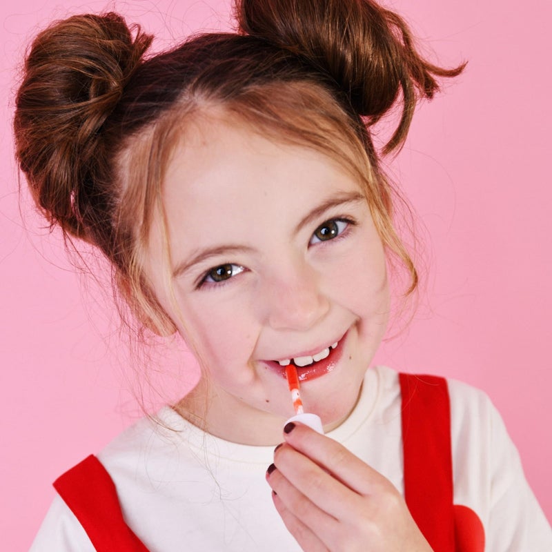 MISS NELLA Fairy Kiss Lip Gloss, Red hydrating children Lip Gloss, watermelon scent, gentle on the skin. gives a sheer kiss of colour, with extra shine. - Image 2
