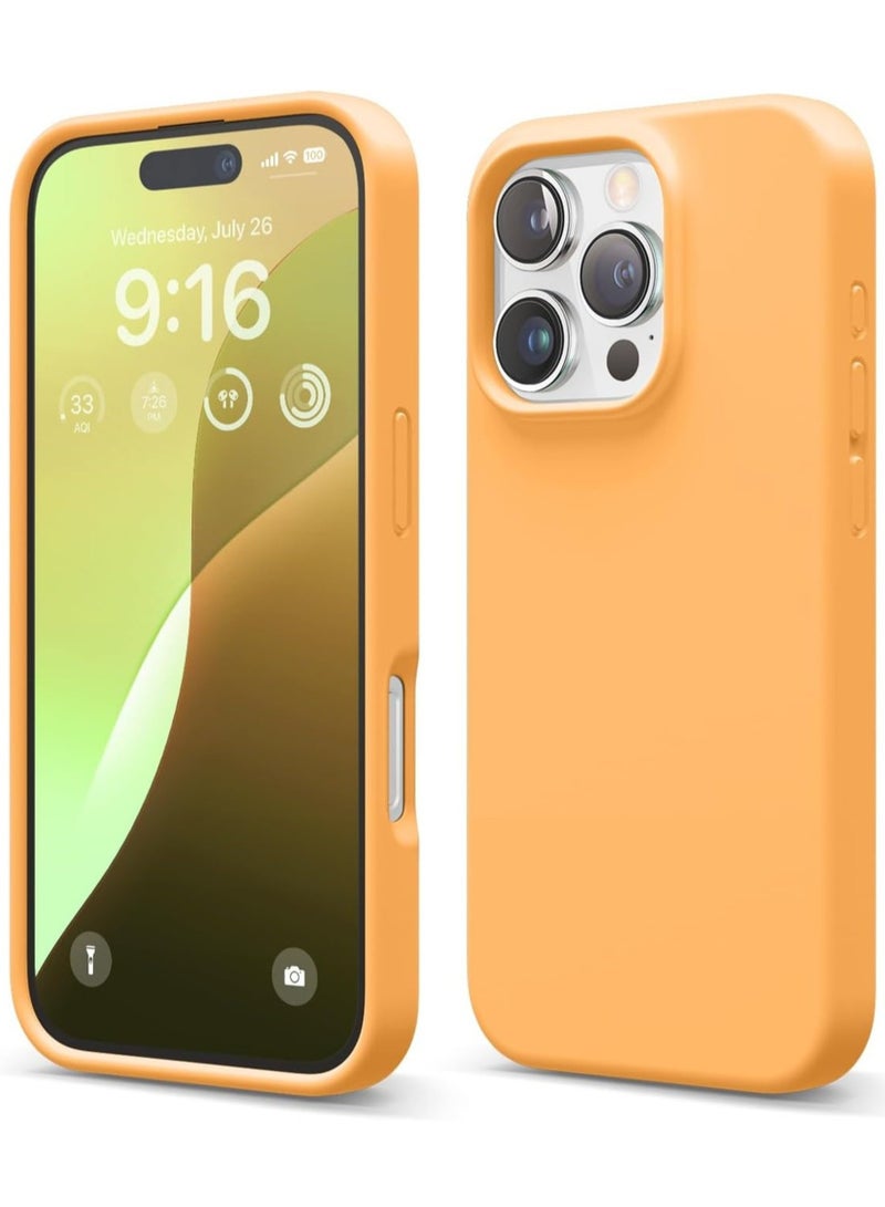 ELTRAZONE Full Body Protection Case for iPhone 16 Pro - Shockproof, Slim Design with Anti-Scratch Microfiber Lining - Vibrant Orange - Image 1