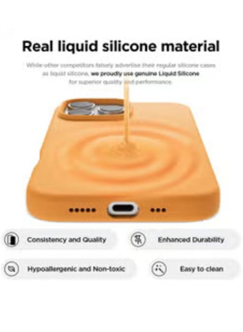 ELTRAZONE Full Body Protection Case for iPhone 16 Pro - Shockproof, Slim Design with Anti-Scratch Microfiber Lining - Vibrant Orange - Image 5