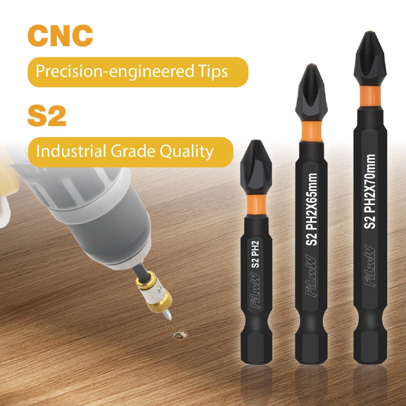 FiLwW 3 Pieces Strong Magnetic Screw Ring With 3 Pieces Ph2 Screwdriver Bit Set, 1/4 Inch/ 6.35 mm Universal Magnetic Screw Ring Bit for Hex Screwdriver and Power Bits - Image 3