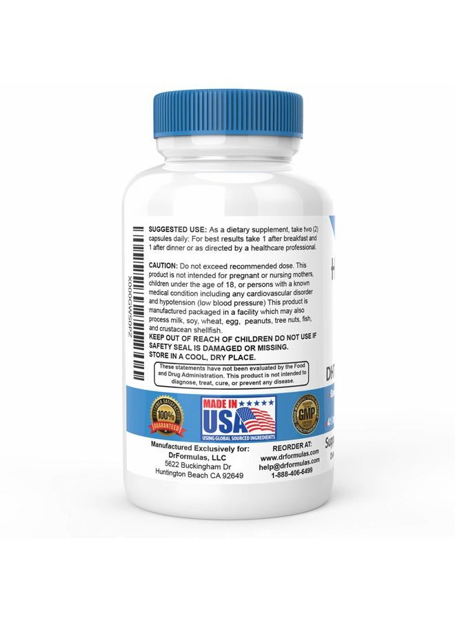 DrFormulas مثبط DHT الأصلي بدون بيوتين | مكملات نمو الشعر للنساء والرجال، 45 يومًا من الإمدادات - Image 3