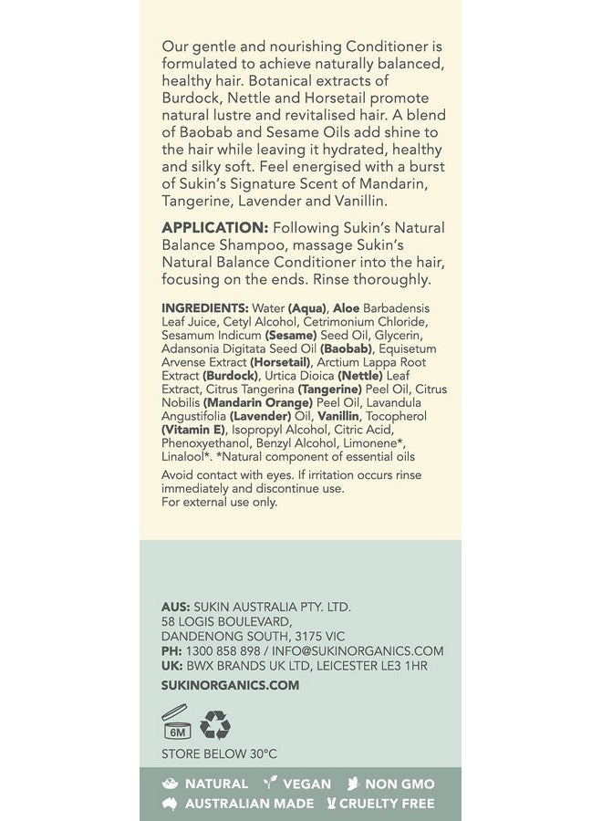 Sukin Haircare Natural Balance Conditioner, 33.82 Ounce - Image 5