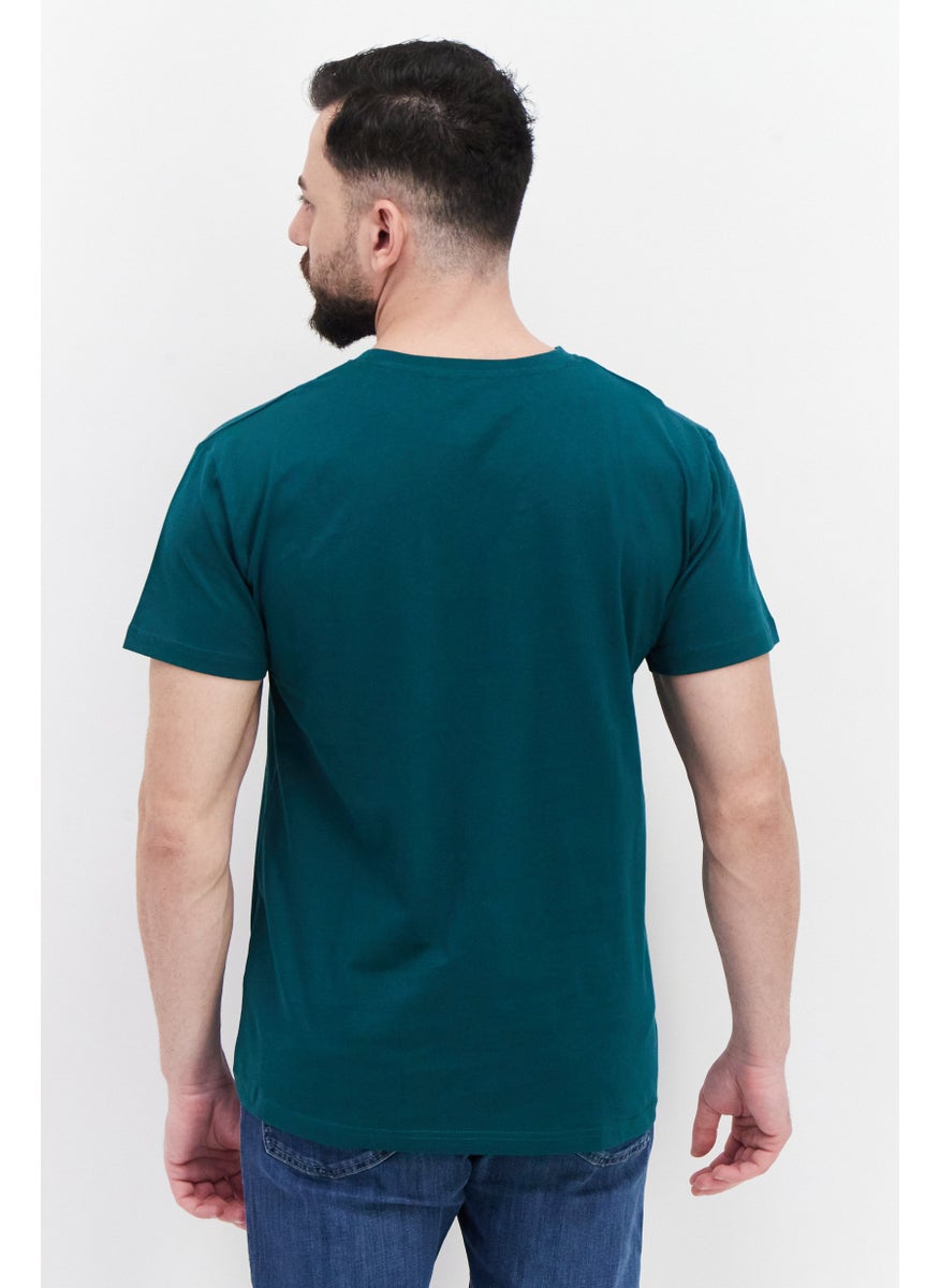 Harry Potter Men Crew Neck Short Sleeves Graphic Printed T-Shirt, Green  - Image 3