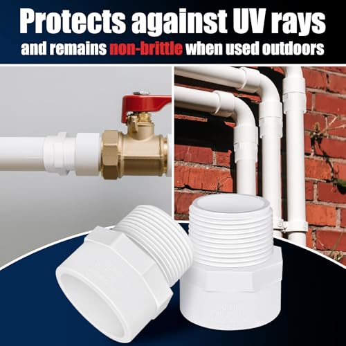 letsFix PVC Male Adapter 4 Inch (1-Pack), Pipe Fittings (Socket x Male Pipe Thread) - Fits 4 Inch Sch.40 PVC Pipes - Image 4