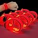 M.best Mbest 8pcs LED Light Up Bracelets Glow Flashing Wristbands Glow in The Dark Party Supplies for Wedding Raves Concert CampingSporting Events Party Red - Image 2