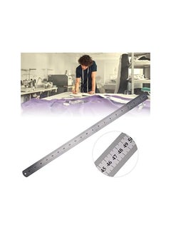 PROMASS Metric Steel Ruler, Double‑Sided Scale 50cm Precision Rust-resistant Durable 2Pcs Measuring Tool, for Architects Carpenters  - Image 2