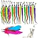 DLAND Cat Wand Toy Refill 20pcs Universal Feather Streamer Replacement for Interactive Play - Image 3