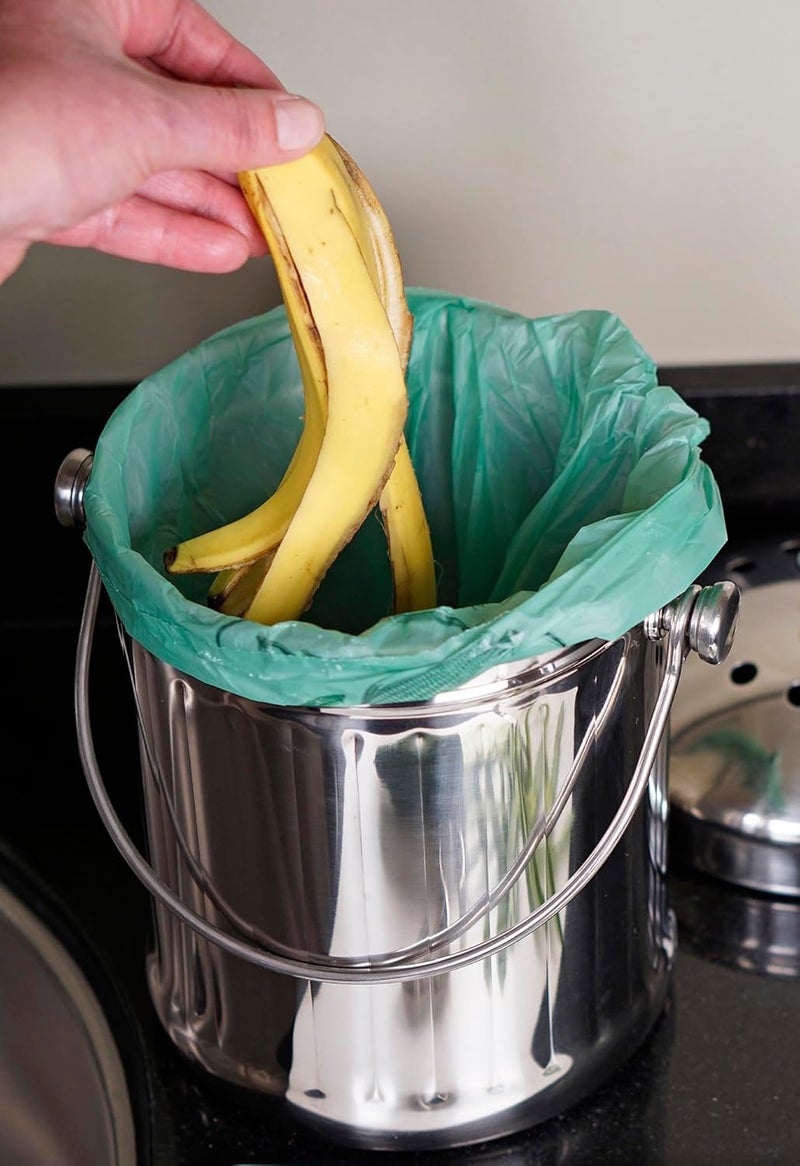 RSVP International BioBags for Compost Pails - 1 Gallon, 6L, 50-Count Compostable Bags - Image 5