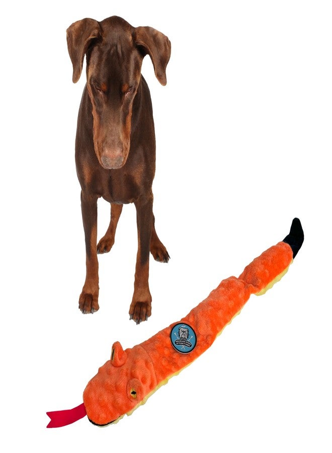 SPOT Skinneeez Extreme Triple Squeak Snake - Durable, Stuffing-Free Dog Toy with Rip-Stop Mesh & 3 Jumbo Squeakers, Built for Aggressive Chewers - Perfect for Medium to Large Dogs & Puppies, 25 inch - Image 1