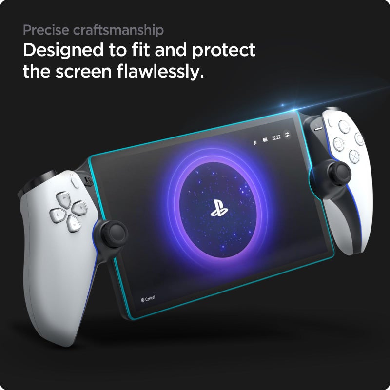 Spigen Tempered Glass Screen Protector [GlasTR EZ FIT] designed for PlayStation Portal Remote Player - 1 Pack - Image 5