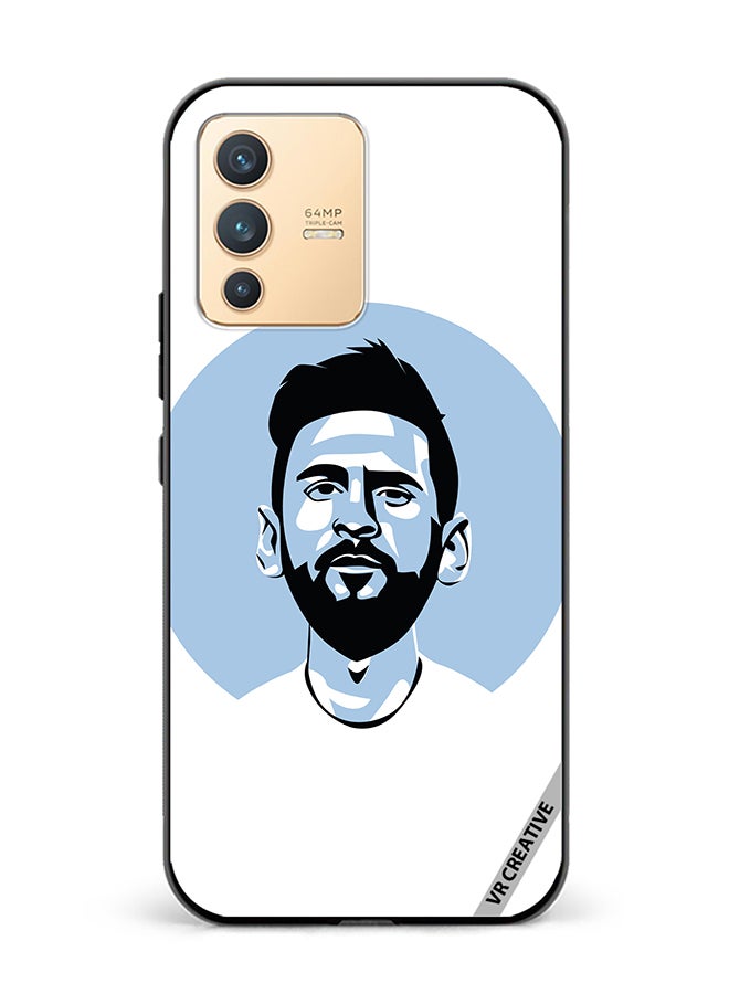 VR CREATIVE Protective Case Cover For Vivo V23 5G Lionel Messi Vector Design Multicolour - Image 1