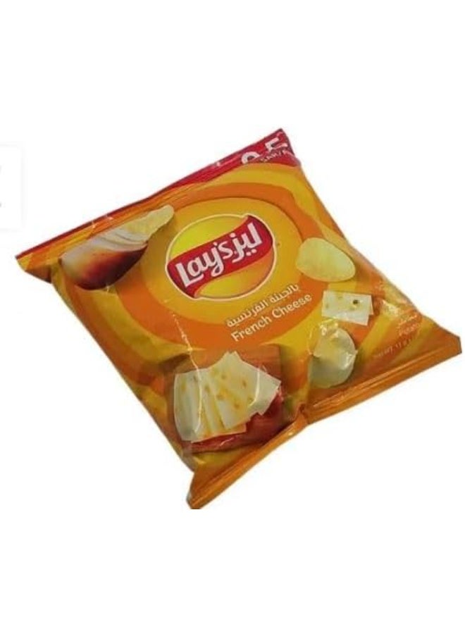 Lay's Potato Chips, French Cheese Flavor, Light & Crispy Snack, Multipack of 12 x 11g Bags - Image 4